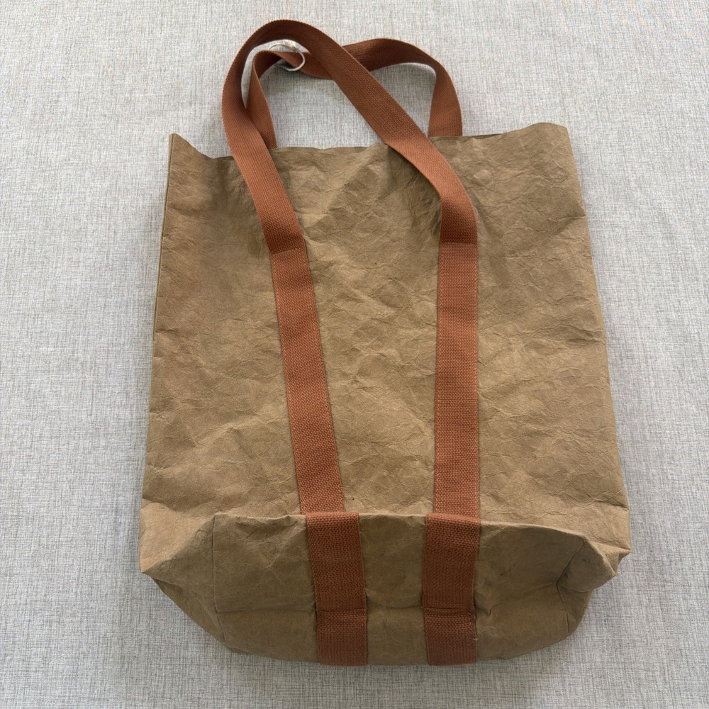 Trader's Joes Washable Paper Tote Bag Reusable Grocery Beach Travel Bag